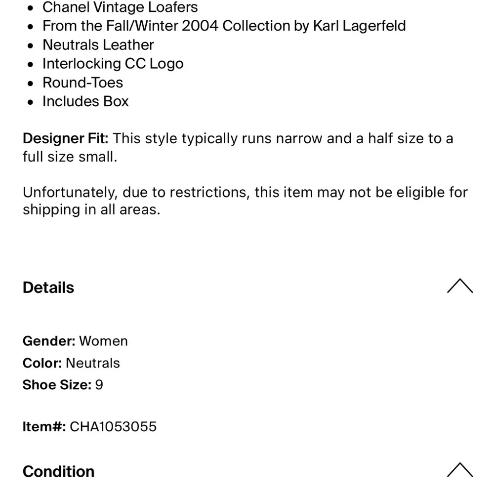 Vintage Chanel 2004 Tan Loafers - Picture 7 of 7